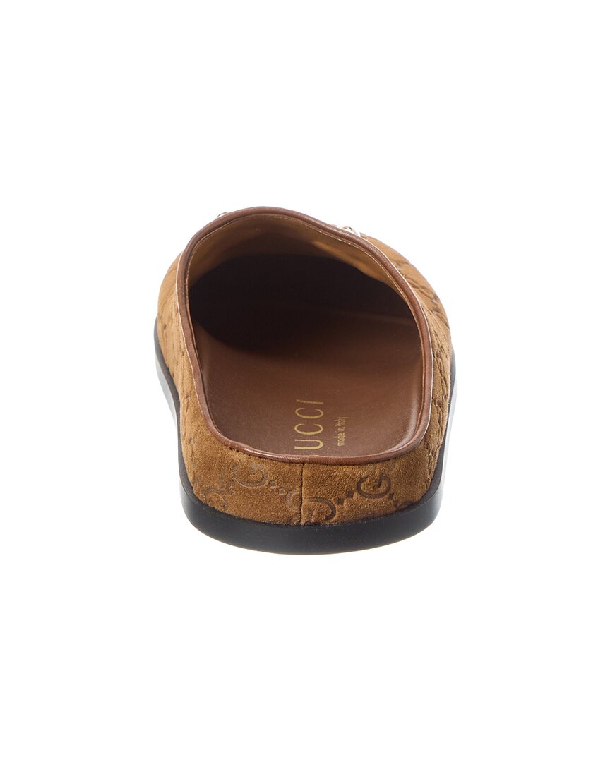 Gucci Horsebit Suede Mule