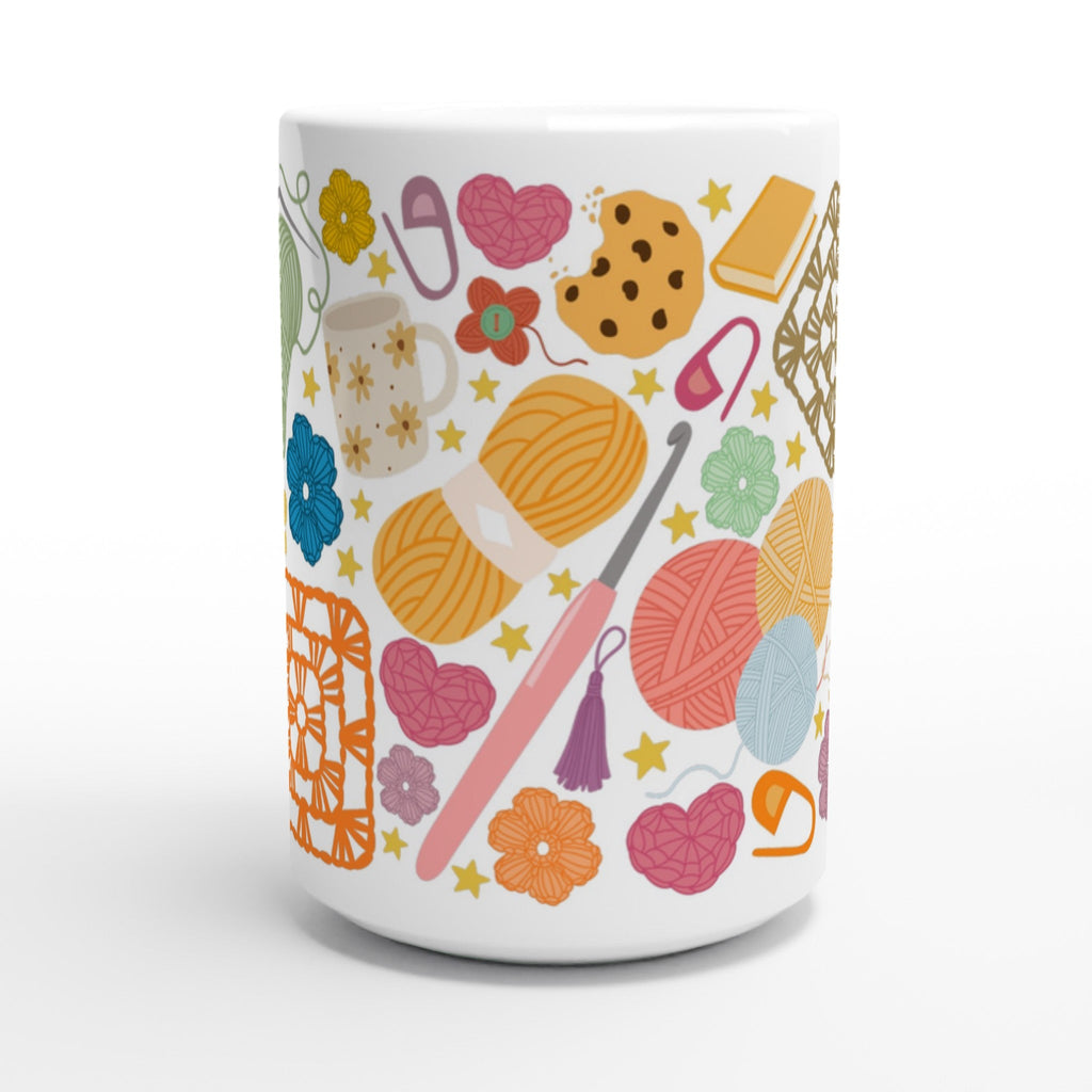 All Things Crochet Mug by Brunaticality - Ceramic 15oz Mug
