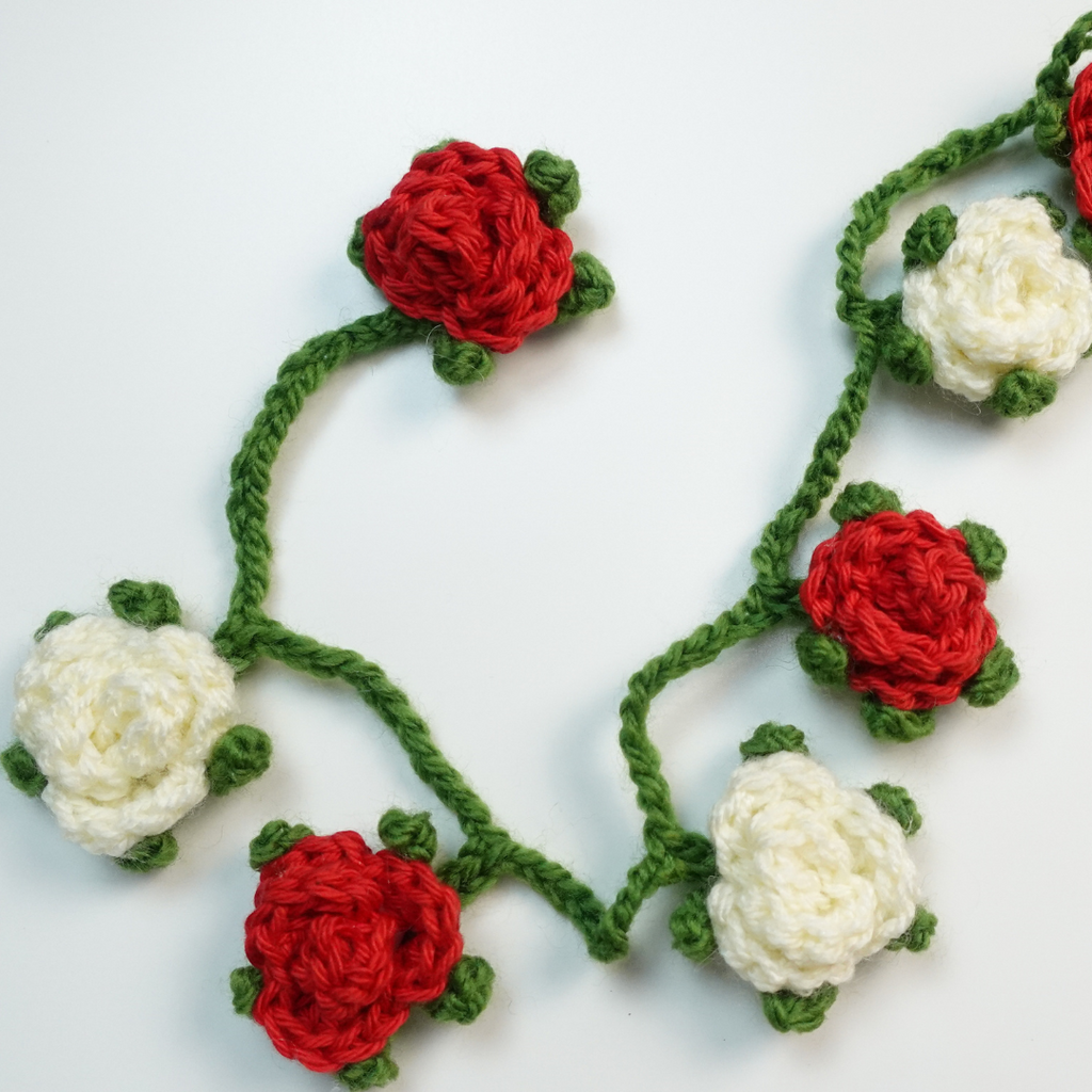 Crochet Rose Garland Written Pattern, Crochet Rose Garland, Crochet Rose, Crochet, Brunaticality
