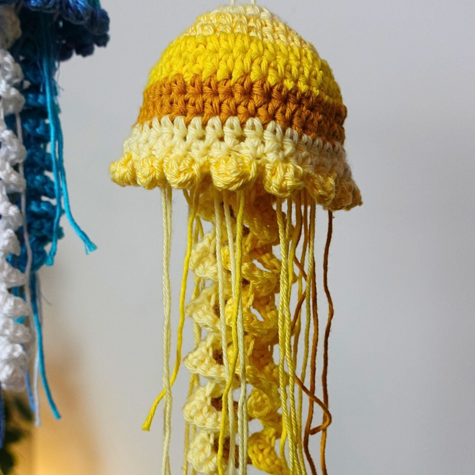 Crochet Jellyfish Written Pattern, Crochet Pattern, Crochet Jellyfish, Brunaticality