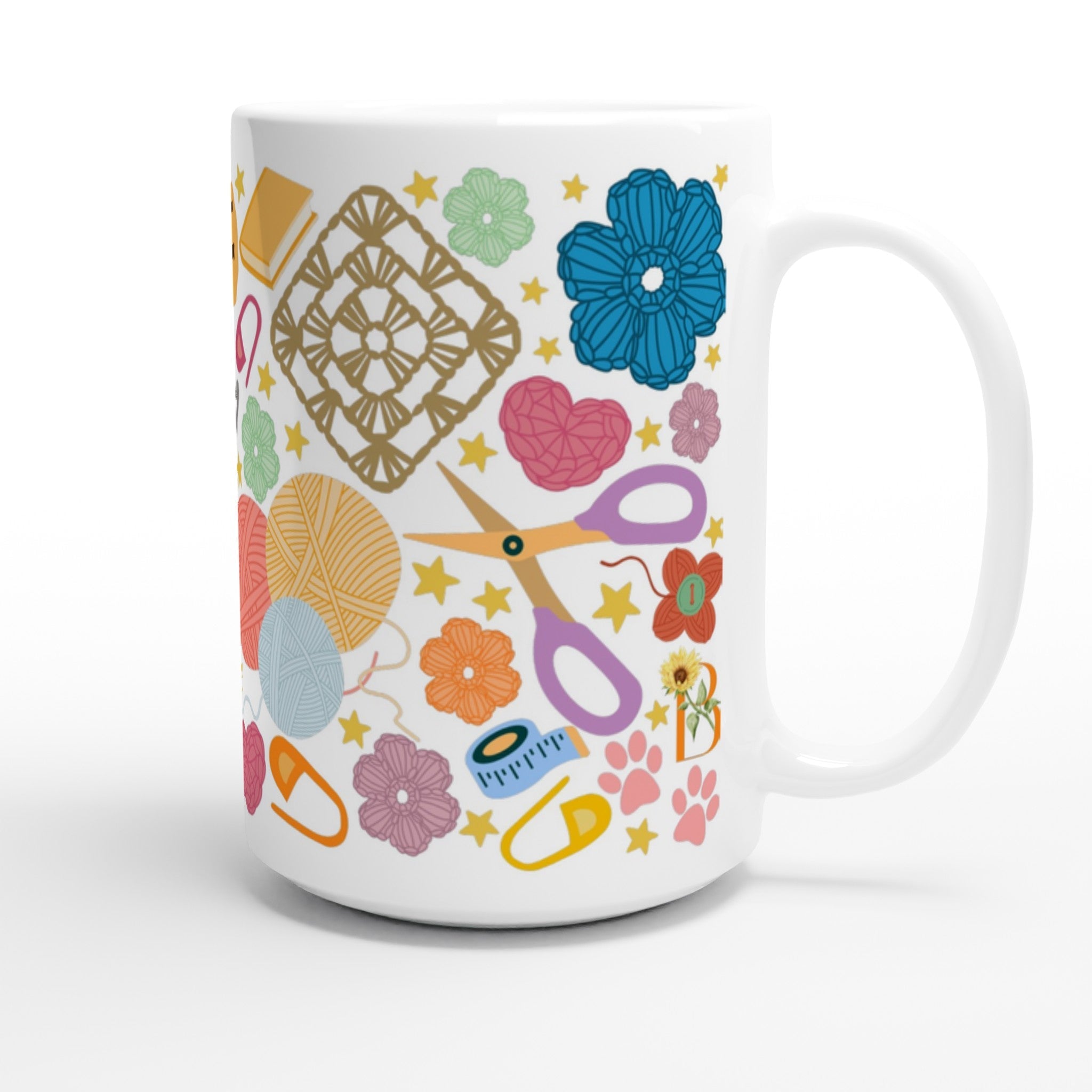 All Things Crochet Mug by Brunaticality - Ceramic 15oz Mug