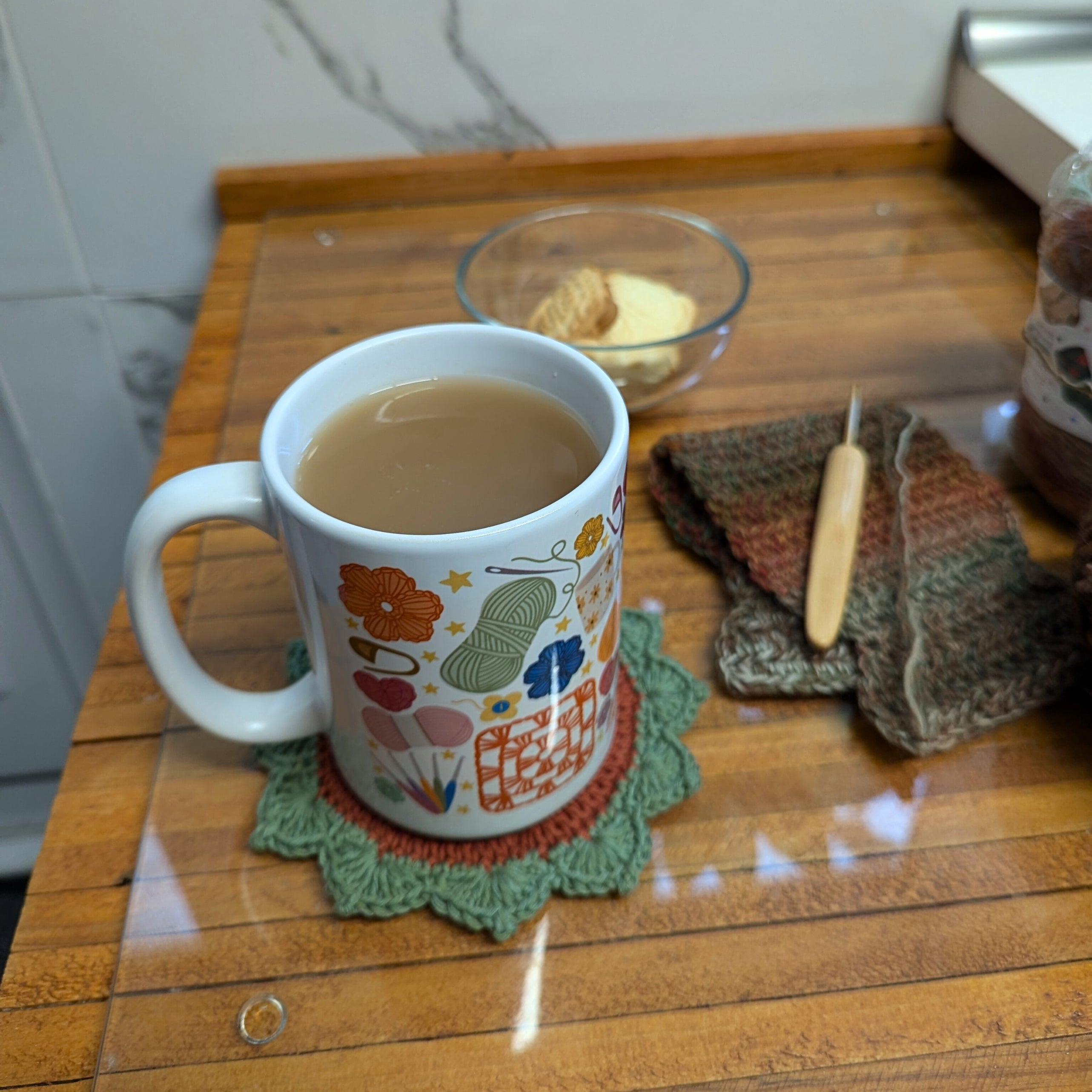 All Things Crochet Mug by Brunaticality - Ceramic 15oz Mug