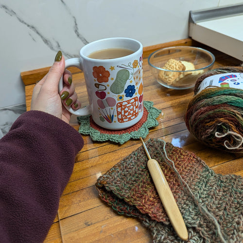 All Things Crochet Mug by Brunaticality - Ceramic 15oz Mug