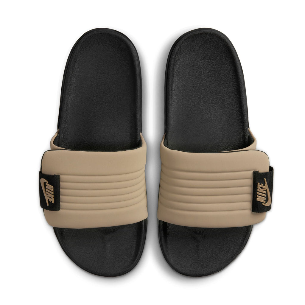 Nike Mens Offcourt Adjust Slides - Black/Khaki