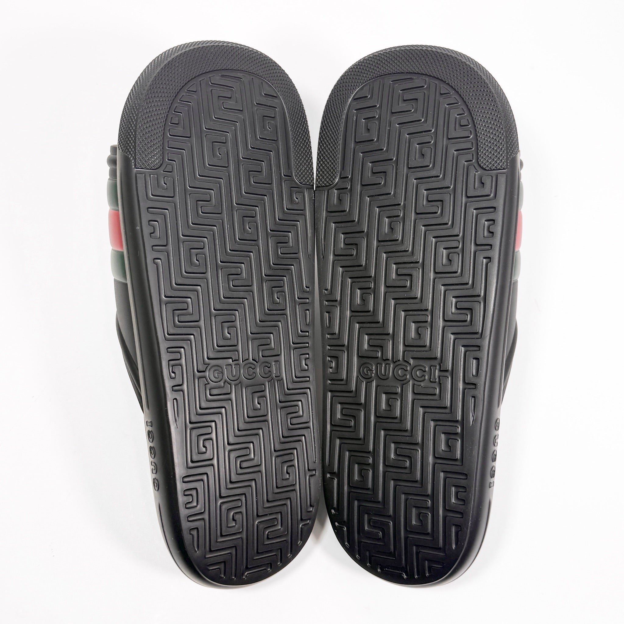 Gucci Web Rubber Pool Slide - Men’s 9.5