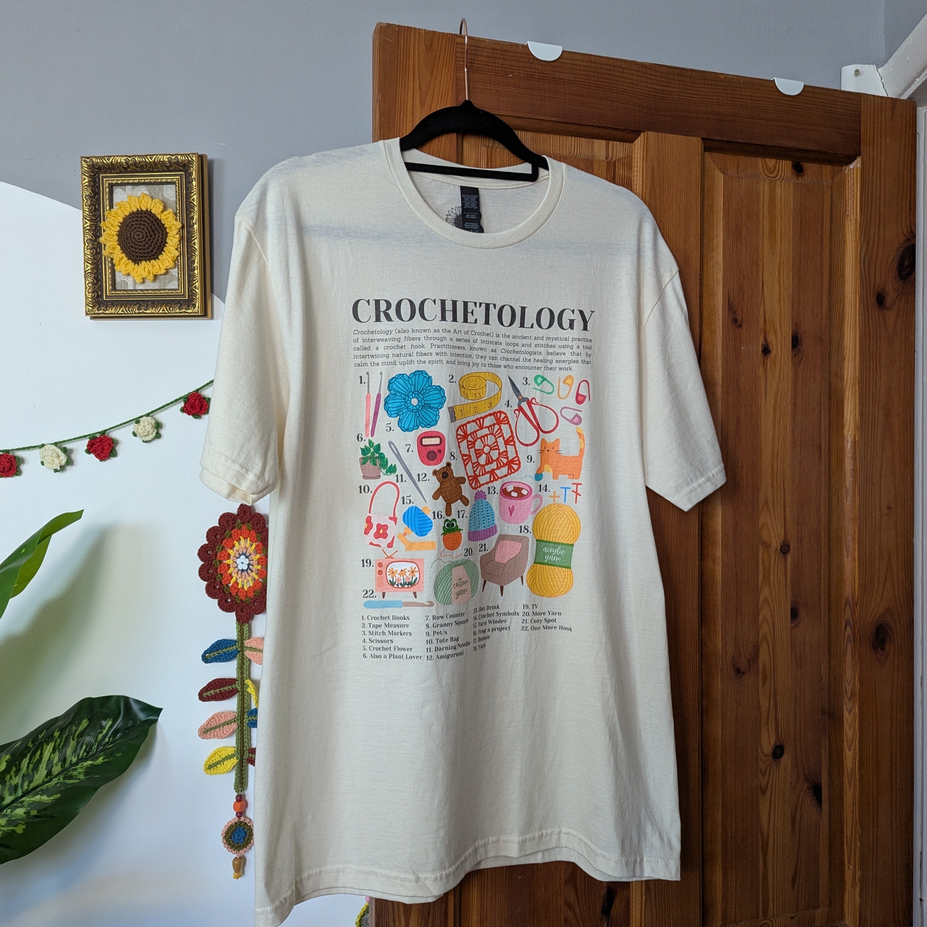 Crochetology T-Shirt - The ultimate tee for crochet lovers and yarn enthusiasts! - Classic Crewneck T-shirt by Brunaticality