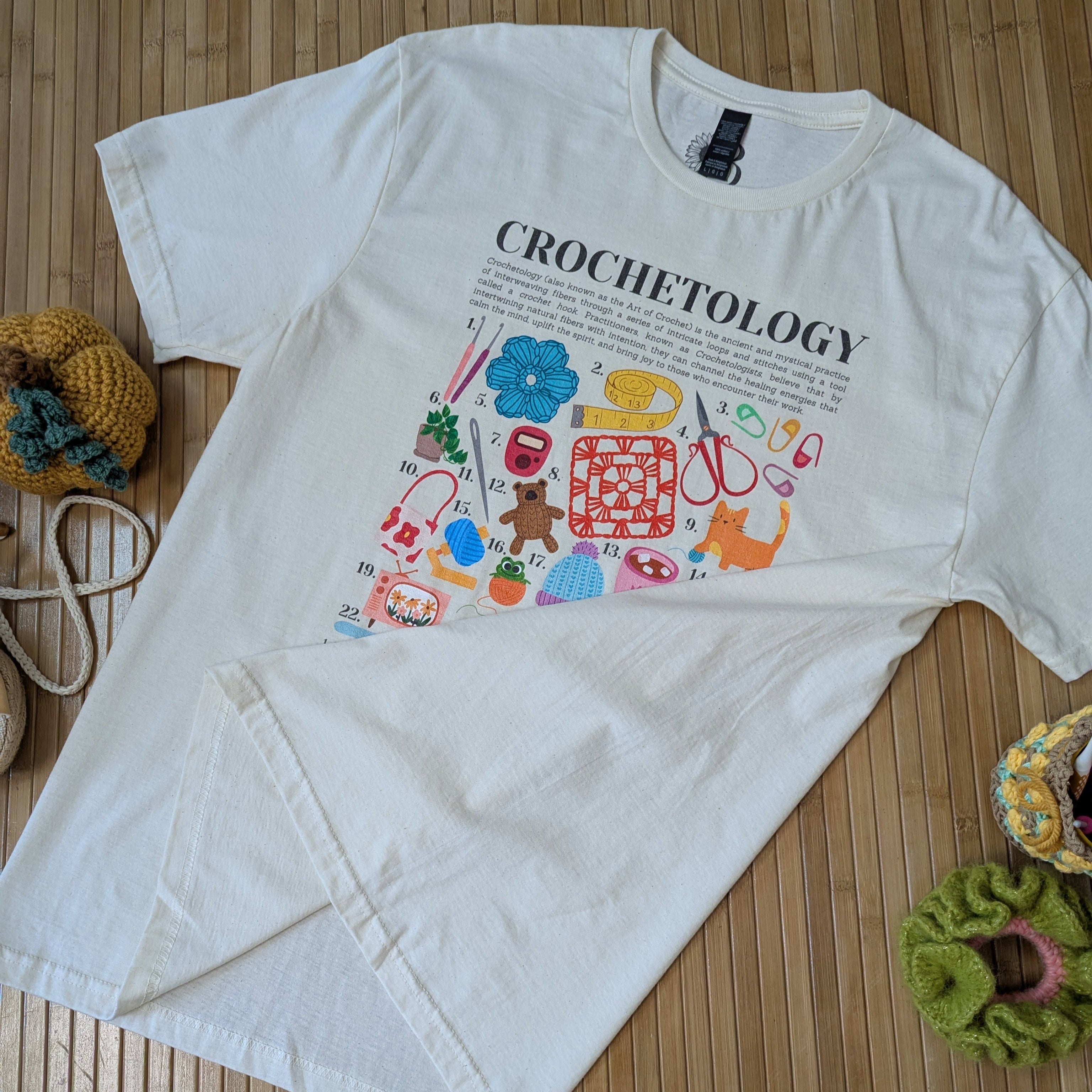 Crochetology T-Shirt - The ultimate tee for crochet lovers and yarn enthusiasts! - Classic Crewneck T-shirt by Brunaticality