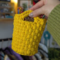 Crochet Basket Pattern | Adjustable T-Shirt Yarn Basket with Handles | Easy Beginner Crochet Storage Basket PDF | Crochet Written Pattern