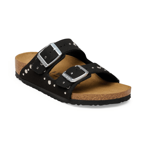 Birkenstock Kids Arizona Rivets Soft Birki Black