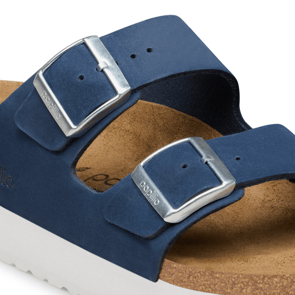 Birkenstock Women's Arizona Flex Platform Navy Nubuck