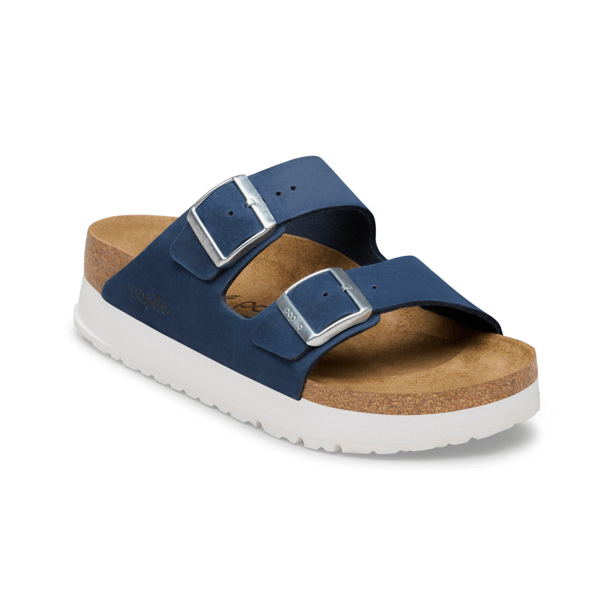 Birkenstock Women's Arizona Flex Platform Navy Nubuck