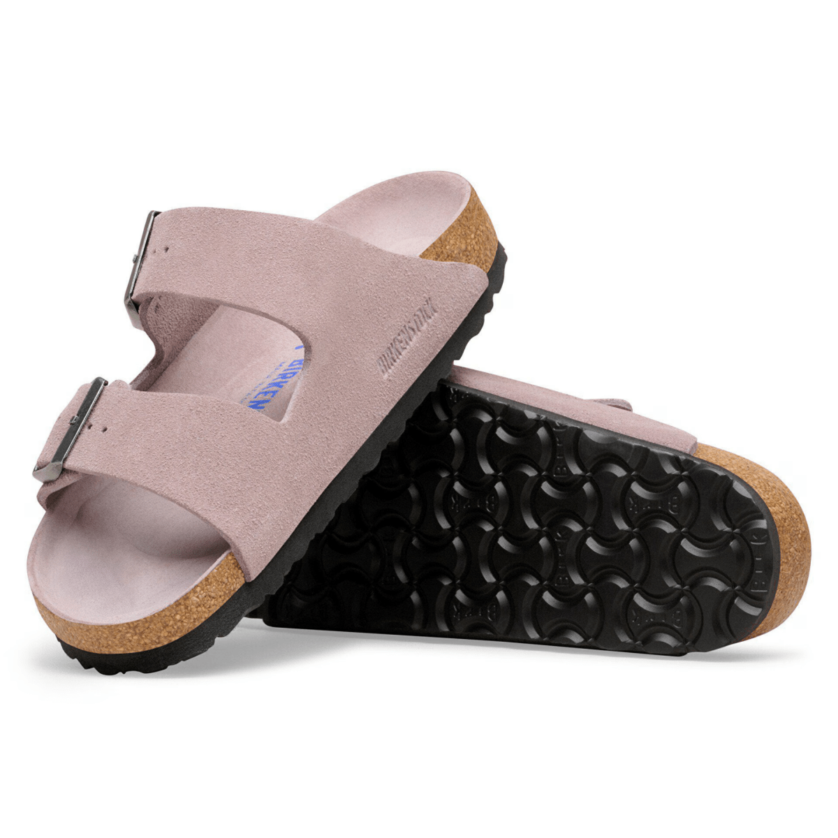 Birkenstock Women's Arizona Soft Footbed Faded Purple Tonal Suede