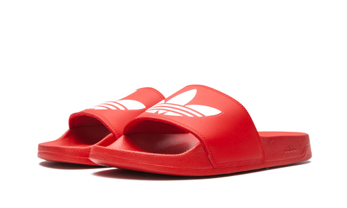 ADILETTE LITE SLIDES "RED WHITE" FU8296