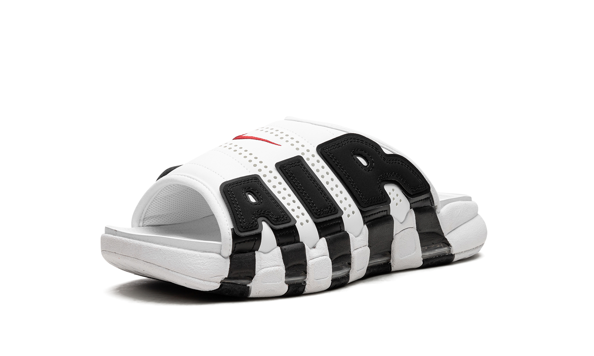 Air More Uptempo Slide NA "White Black Red" FB7815 100